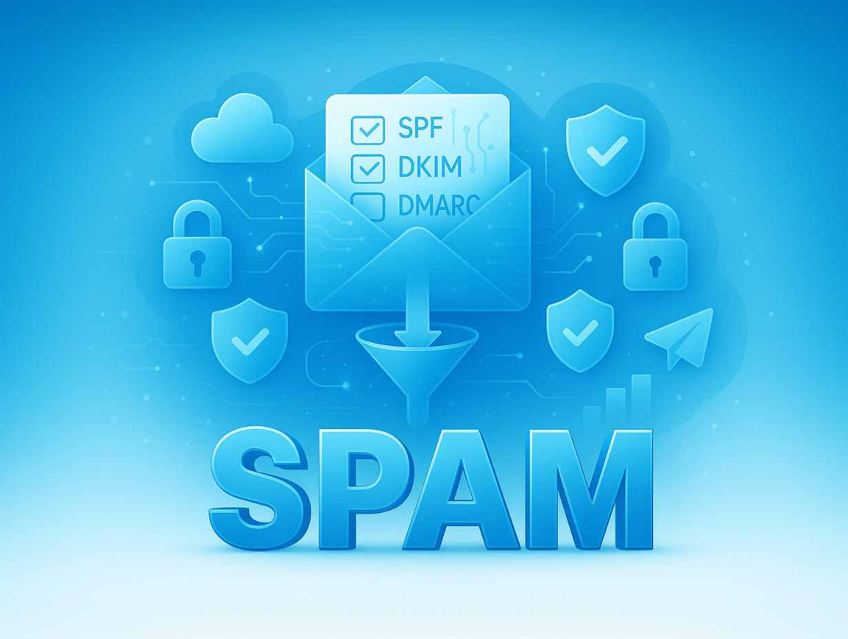Как перестать попадать в спам: настройка SPF, DKIM и DMARC