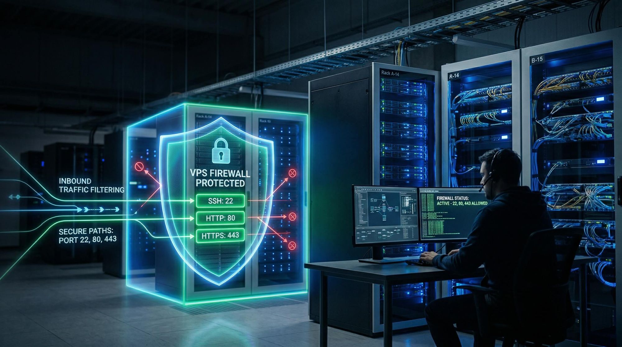 Firewall на VPS: минимальный набор правил для старта