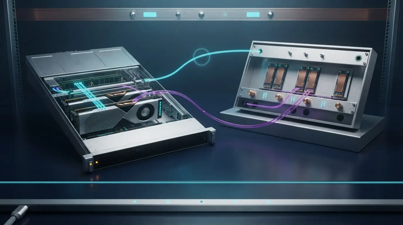Стенд для проверки NVMe latency под одновременной нагрузкой inference и bulk read