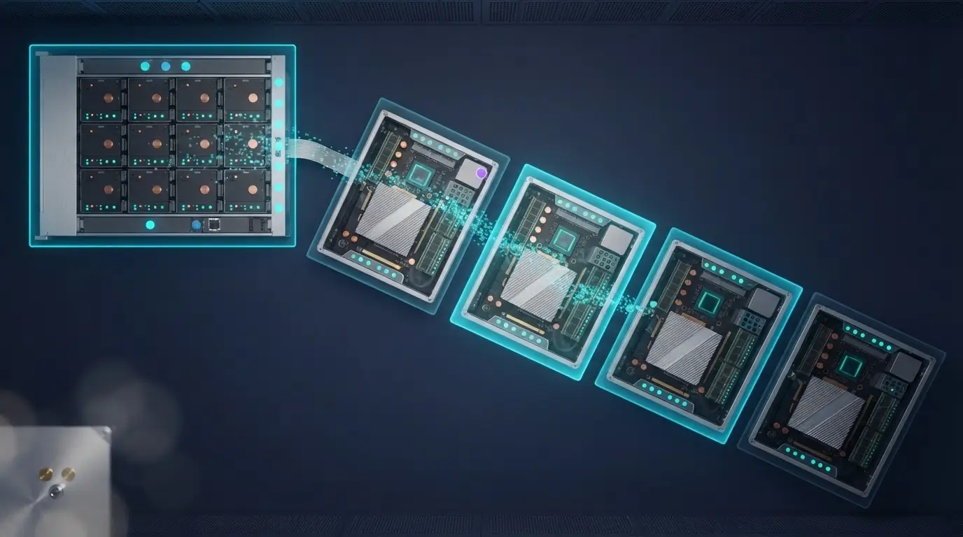 Поэтапный прогрев кэша весов модели на группе GPU-узлов без одновременного cold start
