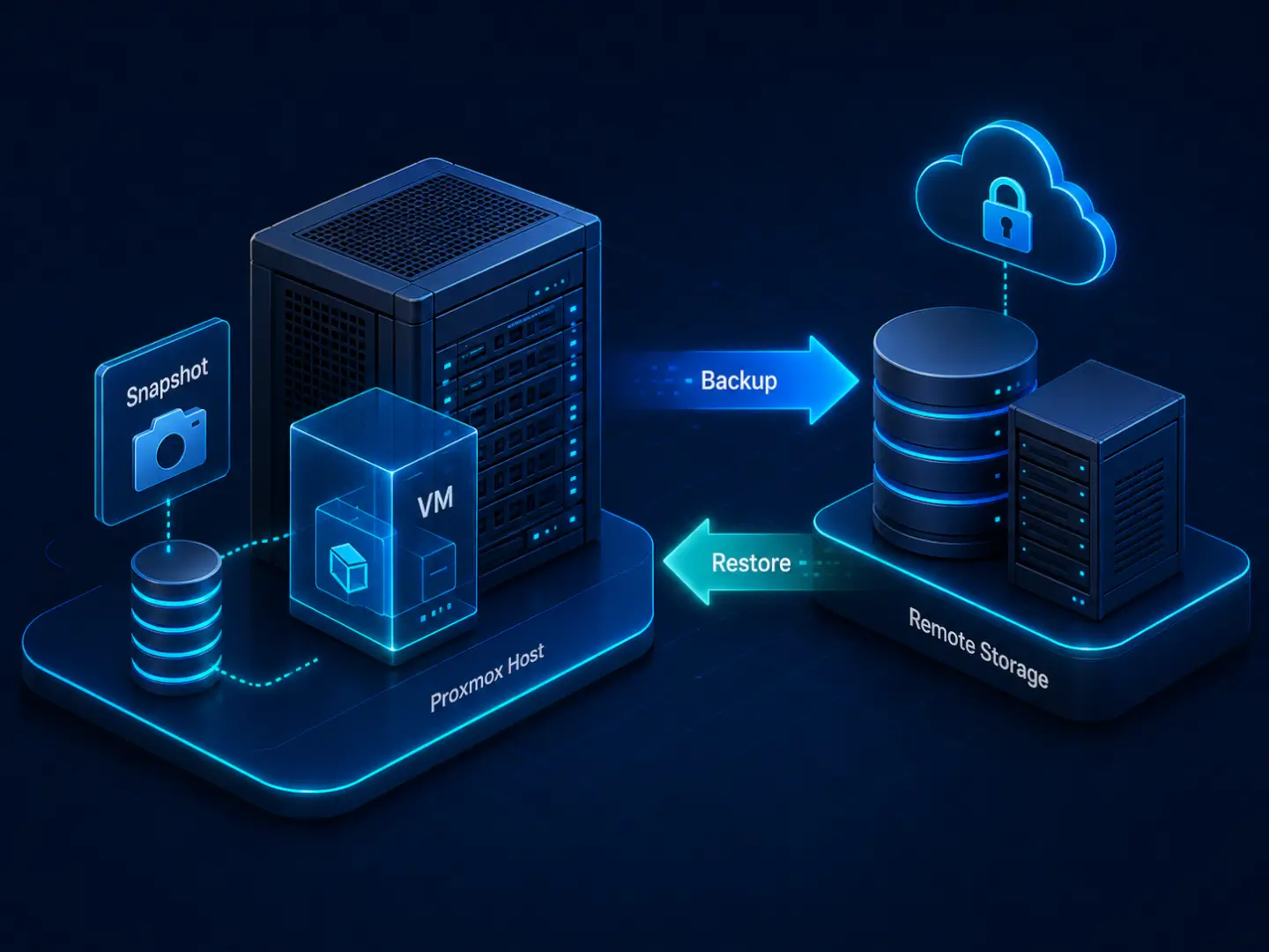 Разница между snapshot и независимым backup в Proxmox