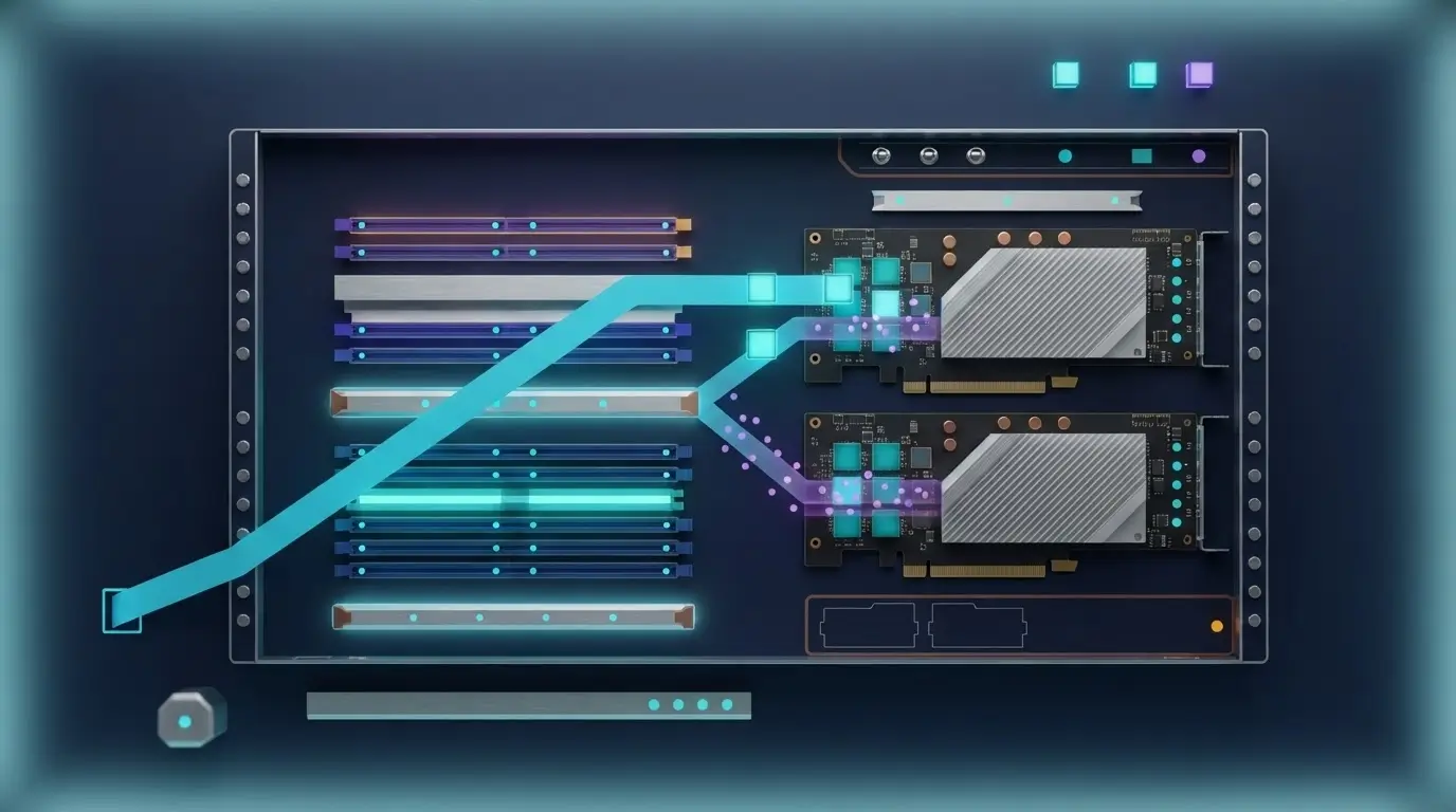 Передача model weights и KV cache между CPU RAM и GPU во vLLM