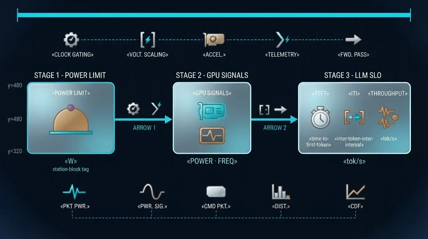 Схема трёх проверок power cap: limit, workload и application SLO