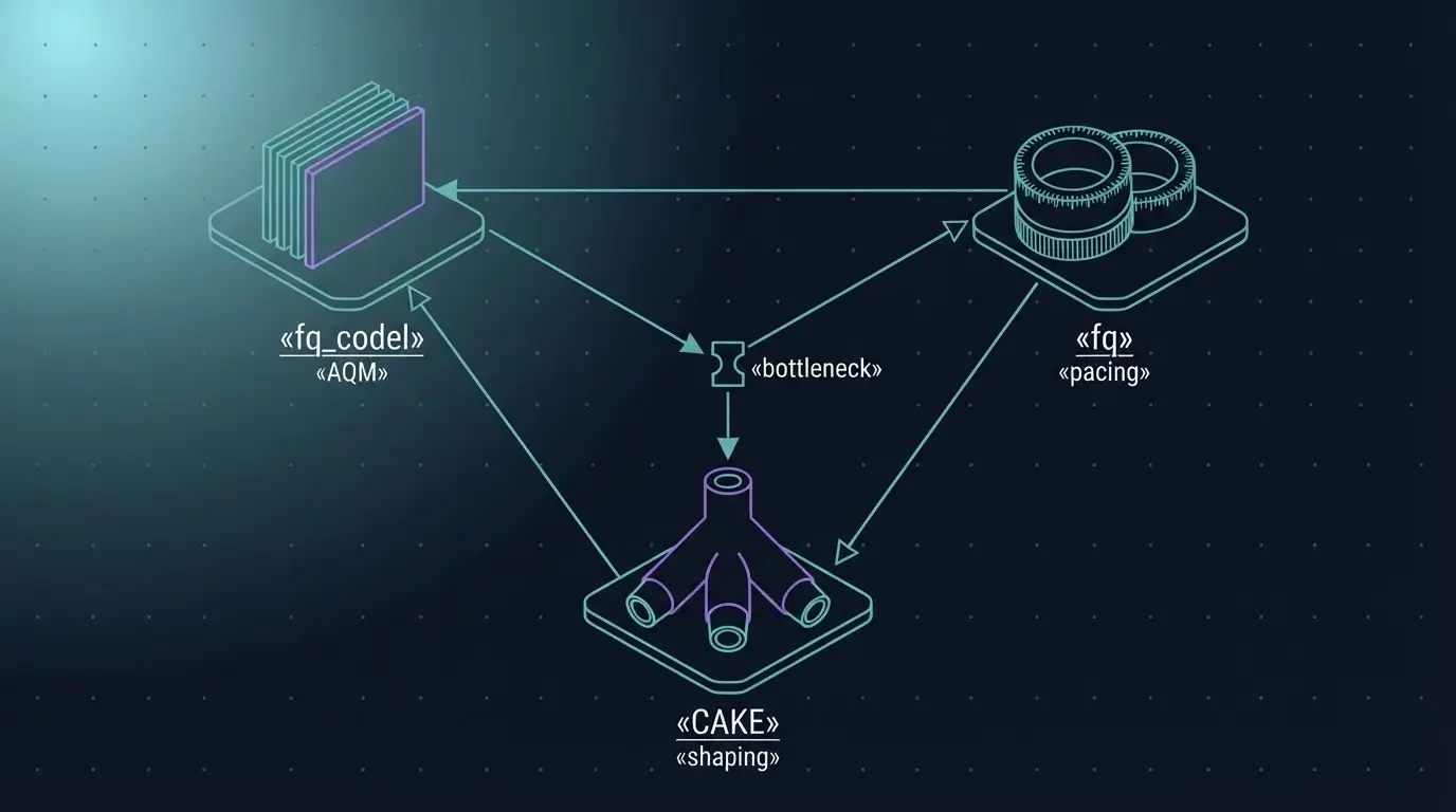 Сравнение fq_codel, fq и CAKE для Linux gateway