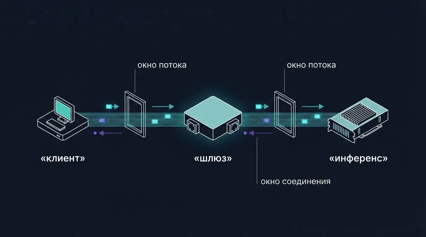 WINDOW_UPDATE действует отдельно на участках клиент — Envoy и Envoy — inference