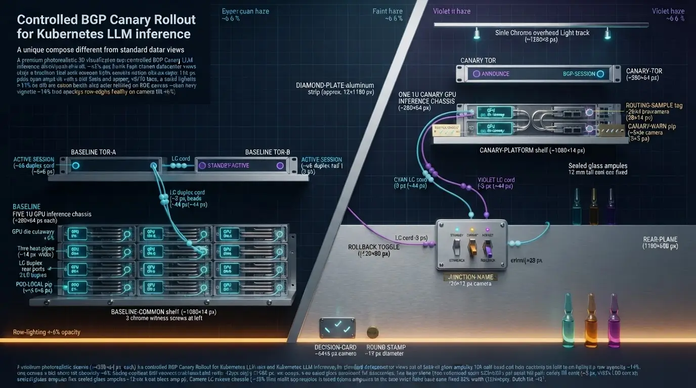 Canary-узел MetalLB изолирован от production baseline перед BGP rollout