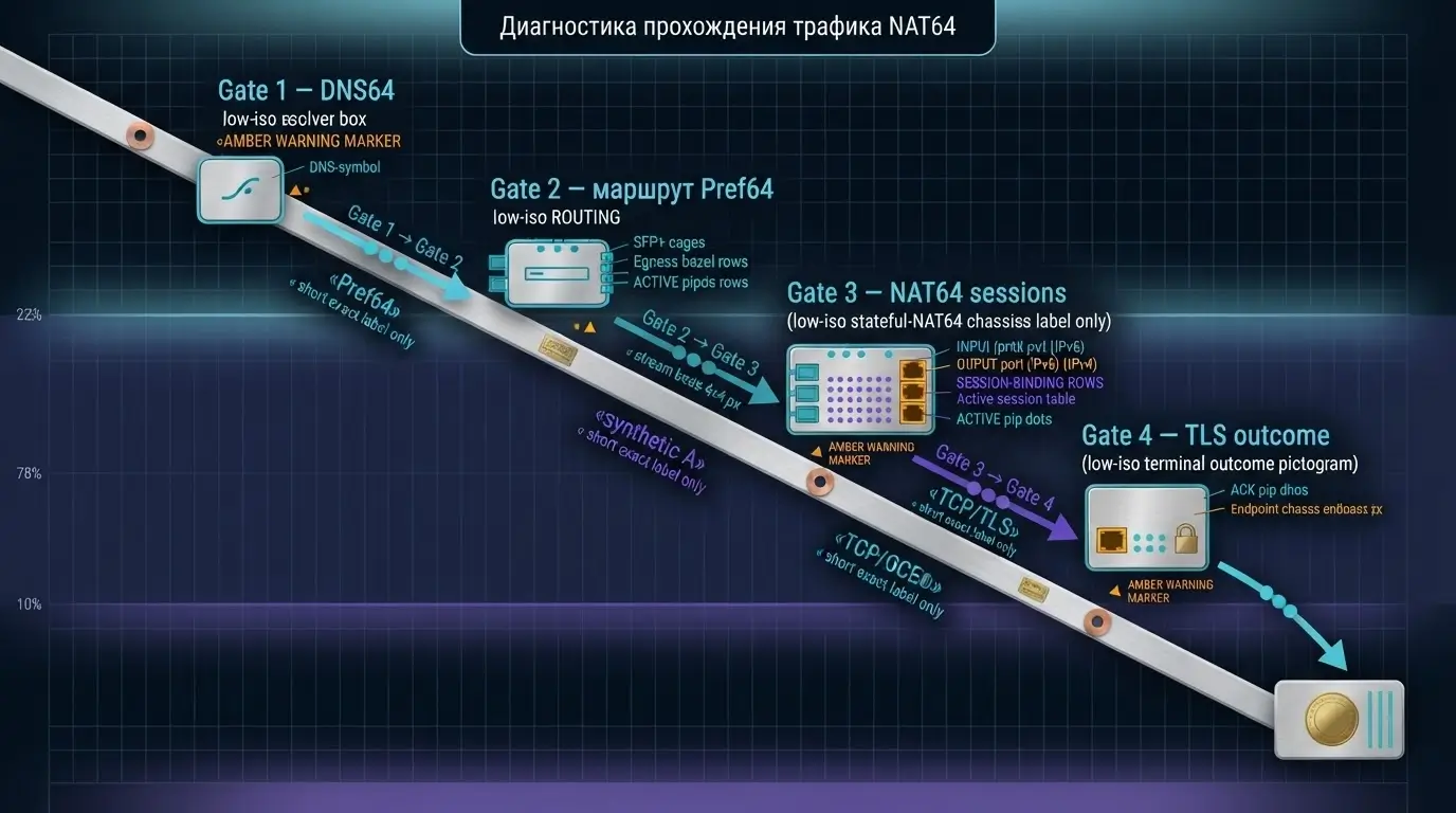 Canary rollout NAT64 с отдельным baseline-путём для LLM API