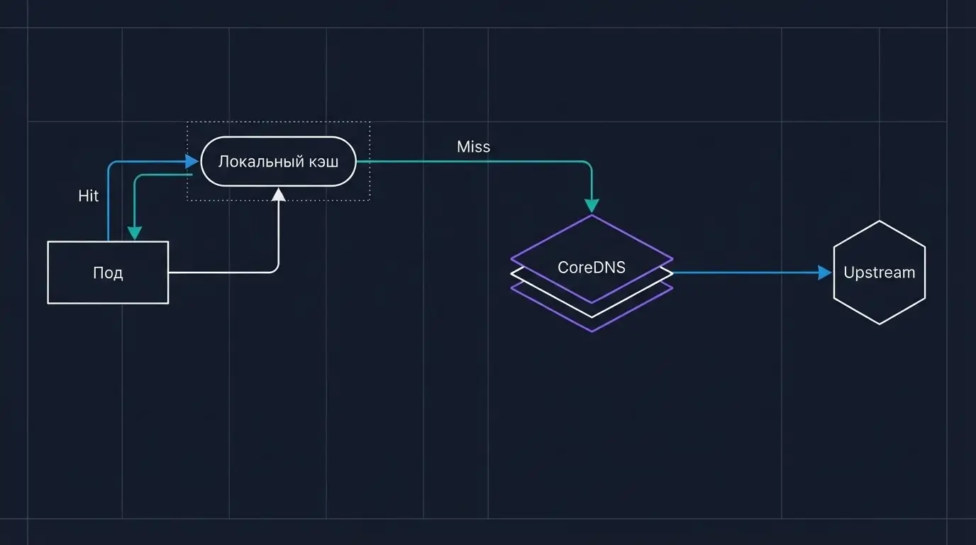 Инженер диагностирует DNS-путь LLM inference изнутри Kubernetes-пода